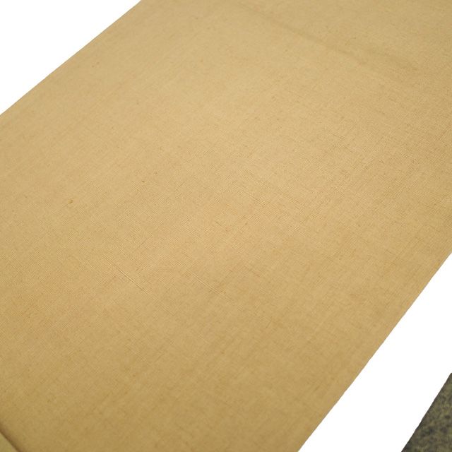 袋帯 リサイクル 正絹 紬 手絞り 金彩加工 本加工 茶ベージュ こげ茶 染め分け 雪輪 草花 カジュアル 中古 仕立て上がり みやがわ sb54741 中古】 袋帯 リサイクル 正絹 紬 手絞り 金彩加工 本加工 茶ベージュ