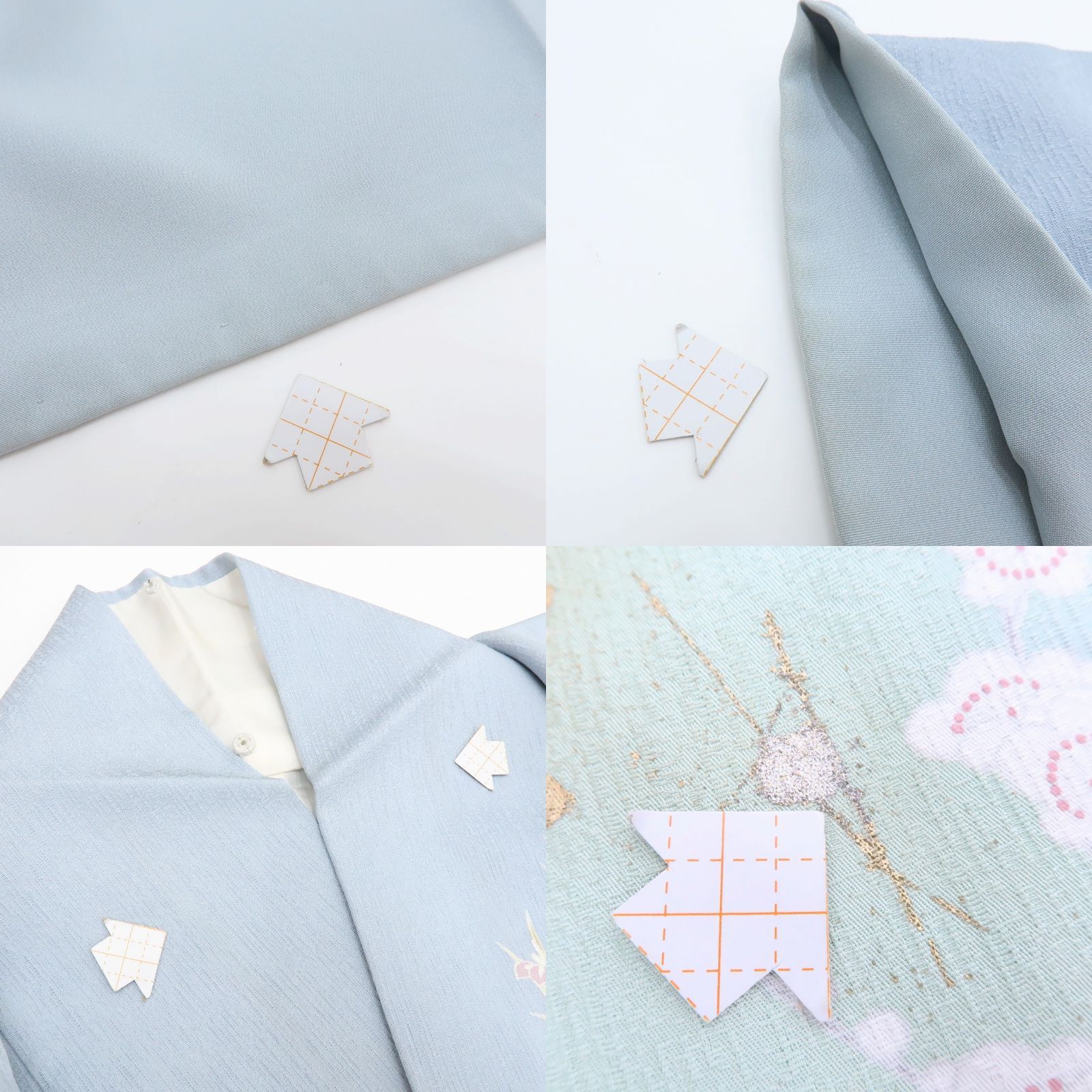  百華 Y 3994 正絹 金駒刺繡 トールサイズ 牡丹 梅 菊 訪問着 着物 訪問着 付け下げ 着物