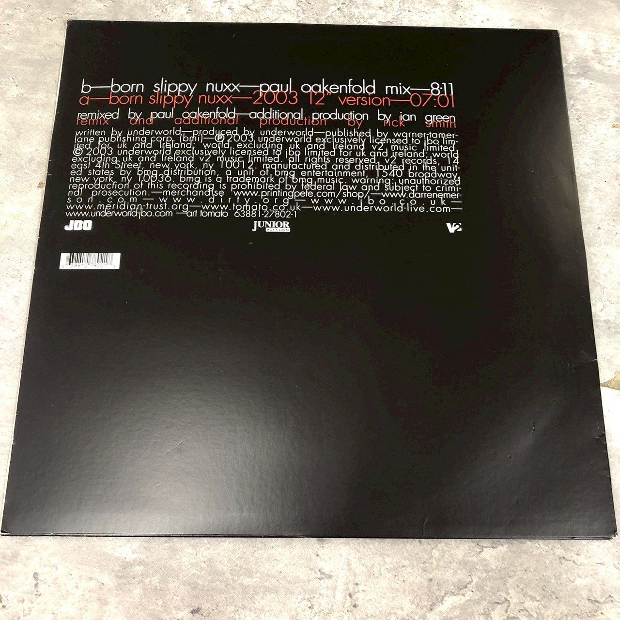 Underworld Born Slippy Nuxx 12インチレコード LP - メルカリ