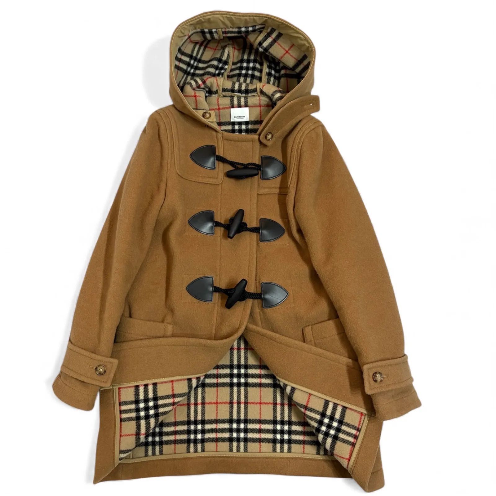 現行 バーバリー Burberry ダッフルコート ノバチェック リカルド