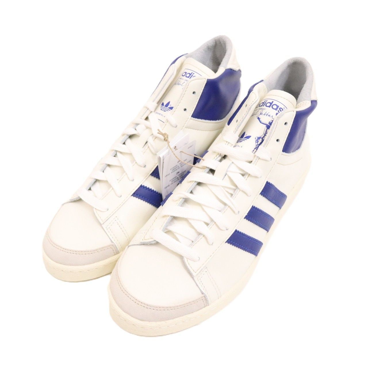 adidas アディダス 28.5 メンズ スニーカー 24AW JABBAR HI ジャバー ハイ IH5316 ハイカット 白 青 古着