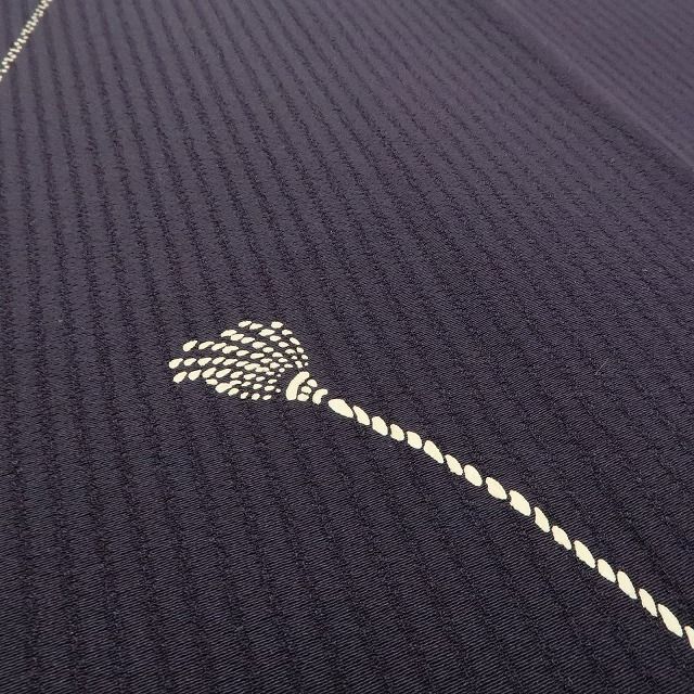  ❁tomihisa❁ 越後印伝 着物 正絹 仕付け糸付 トールサイズ 漆の艶映える上質な洒落感 小紋 7148 小紋 着物