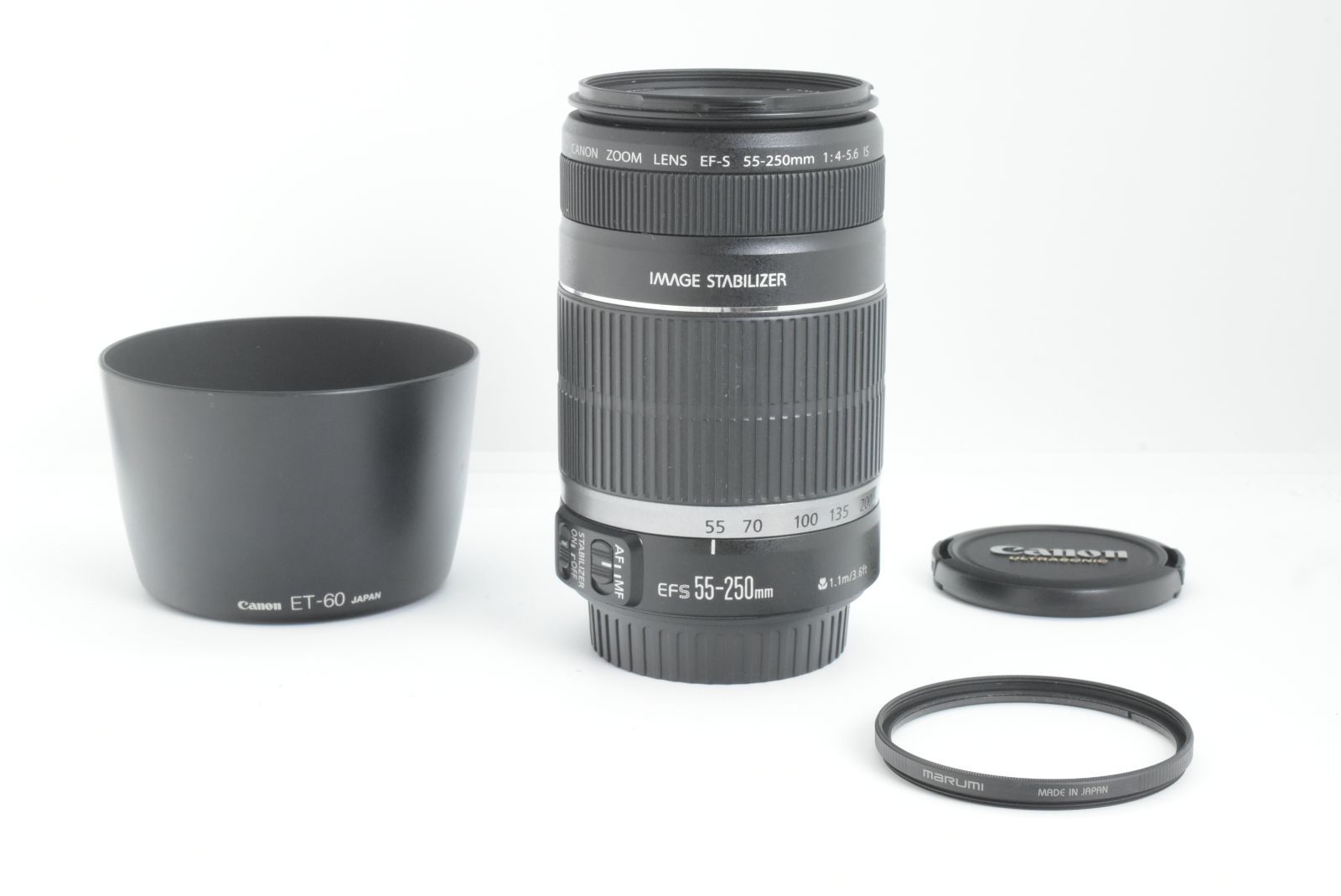 Canon EF-S 55-250mm f 4-5.6 IS Lens キャノン オートフォーカスレンズ EF-TN-JP1630