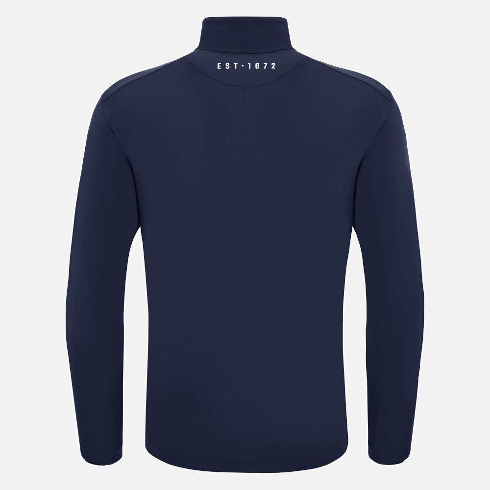 マクロン ラグビー エディン 2025 2026 1 4 ジップ トレーニング トップ 紺 ネイビー モデル 日本未発売