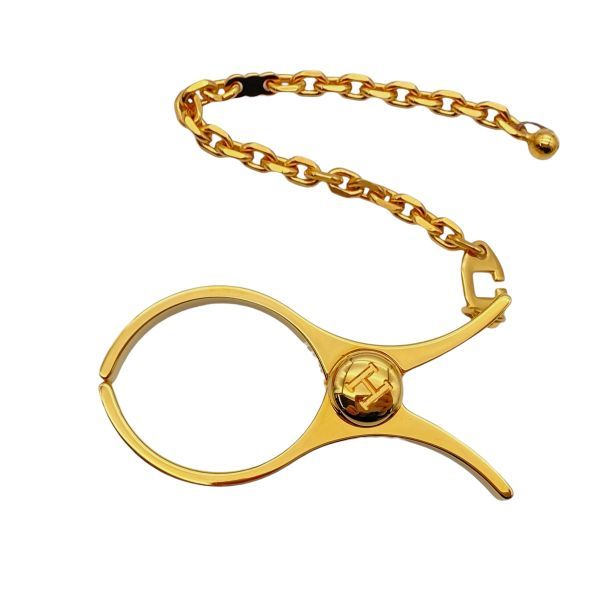 HERMES グローブホルダー フィルー メタル ゴールド ○ エルメス HERMES フィルー Filou グローブホルダー グローブ