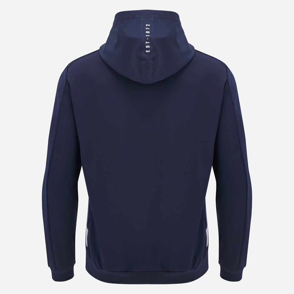 マクロン ラグビー エディン 2025 ウォームアップ アンセム ジャケット 紺 ネイビー 白 ホワイト モデル 日本未発売