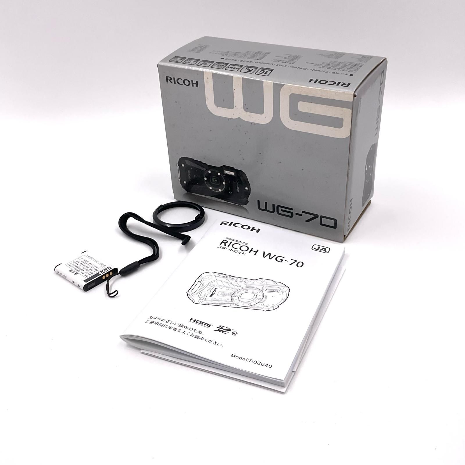  RICOH コンパクトデジタルカメラ WG 70 オレンジ コンパクトデジタルカメラ デジタルカメラ