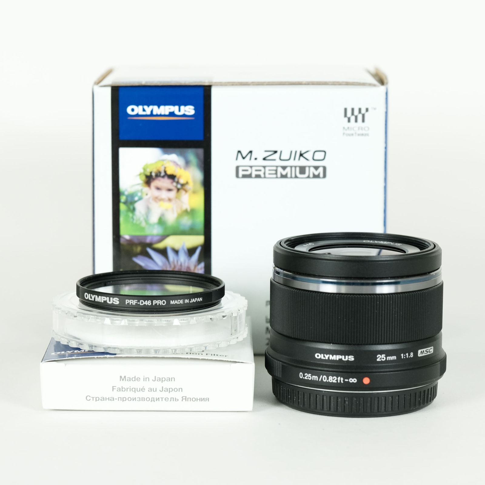 純正フィルター付 OLYMPUS M.ZUIKO DIGITAL 25mm F1.8 ブラック マイクロフォーサーズマウント