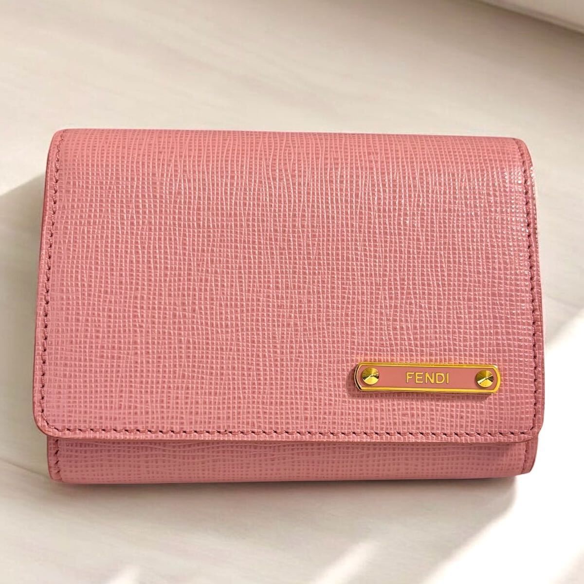 o73 Fendi フェンディ 名刺入れ カードケース ピンク - メルカリ