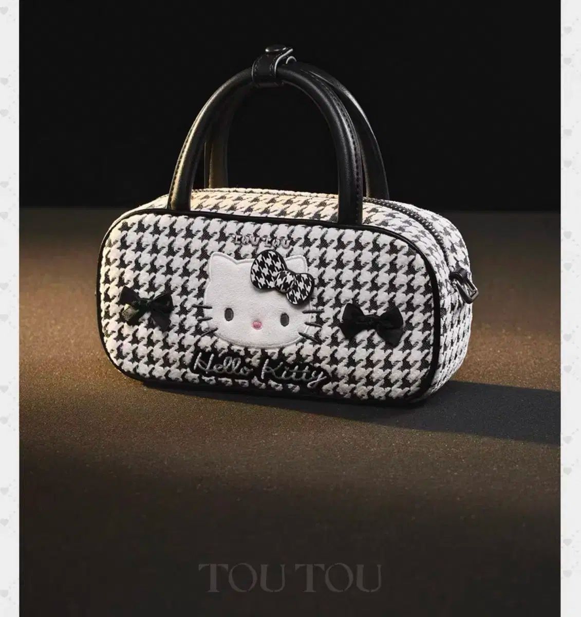 TOUTOU X HELLOKITTY コラボ ハローキティバッグ ハウンドトゥース トートバッグ