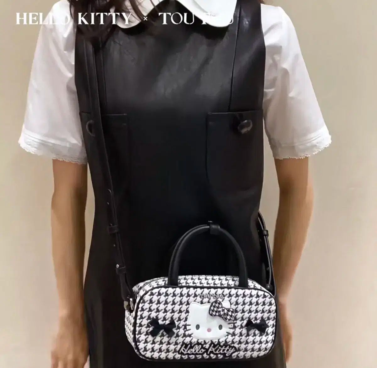 ハローキティバッグ ハウンドトゥース