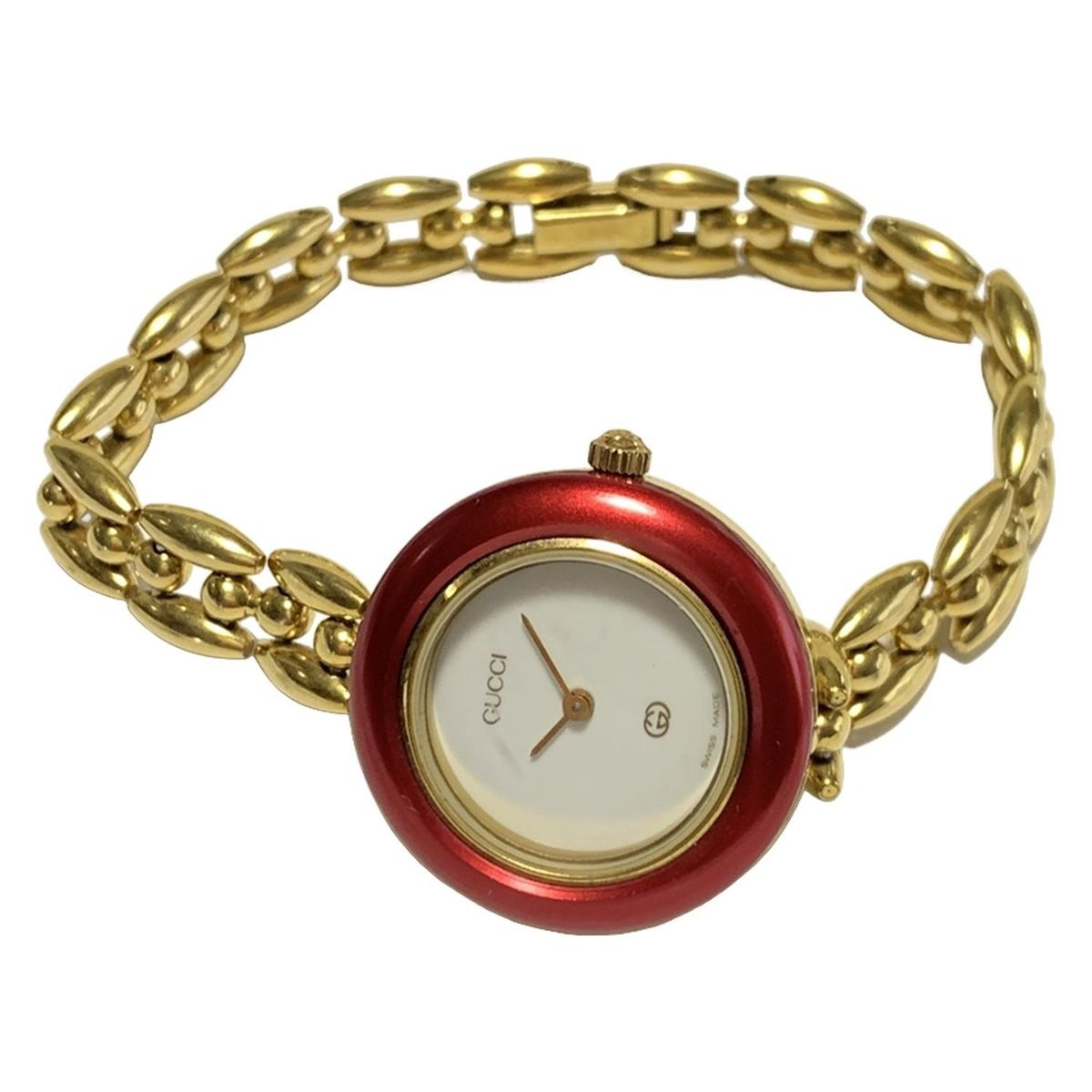 GUCCI グッチ 腕時計 ベゼルウォッチ 11 12 レディース 白