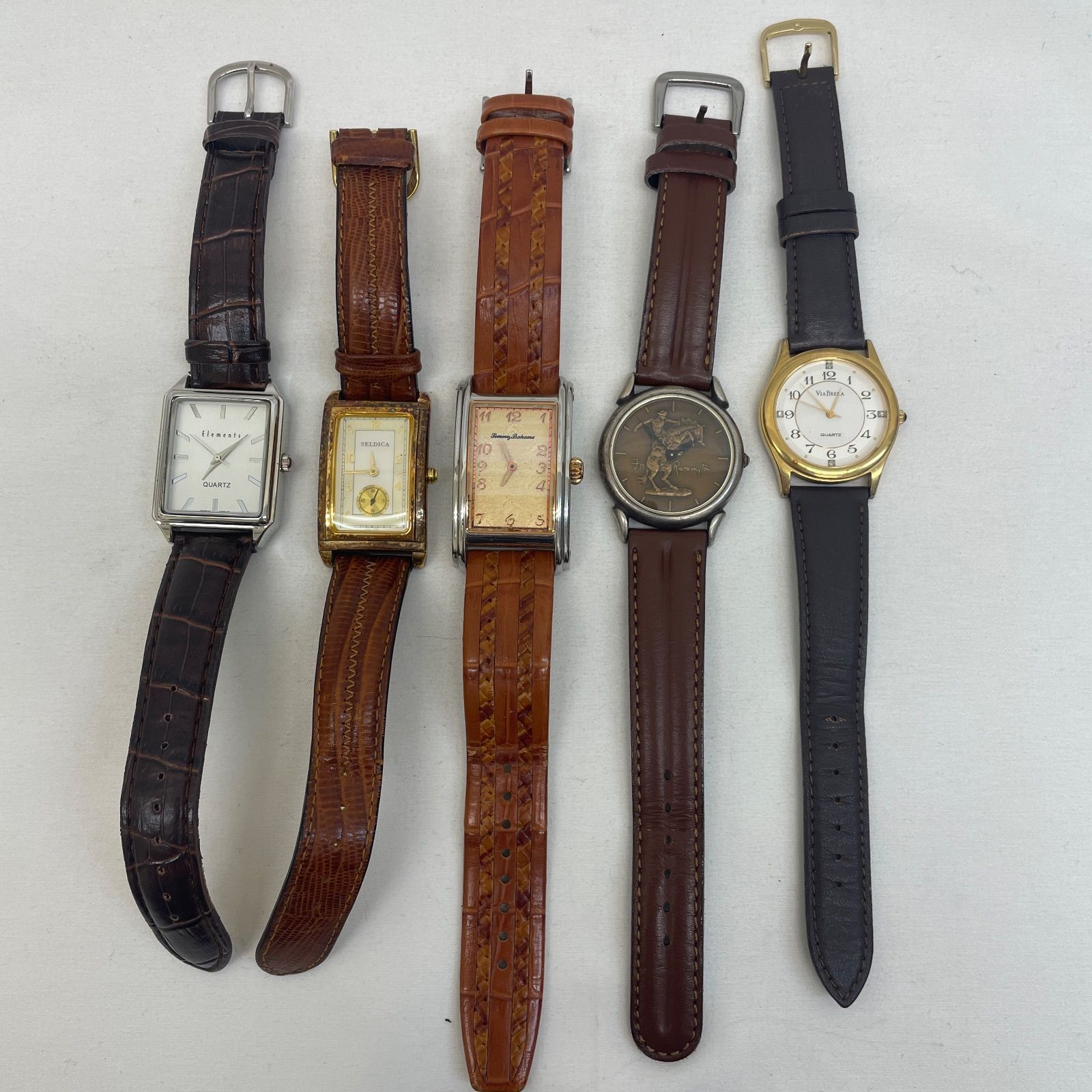 K【ジャンク】時計5本まとめ売り レディース 革ベルト - メルカリ