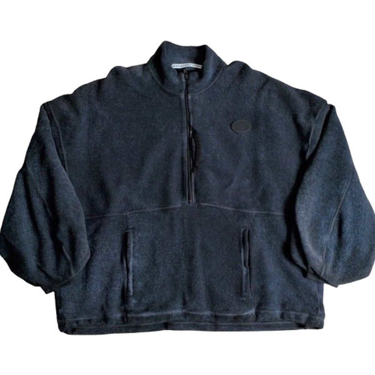 ALEXANDER WANG ブルー ハーフジップ スウェットシャツ Alexander Wang - ALEXANDER WANG アレキサンダーワン フロントロゴ