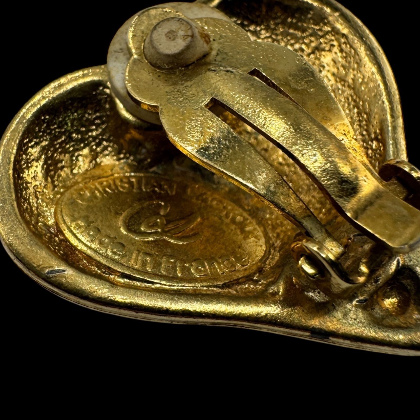 購入 希少 Christian Lacroix クリスチャンラクロワ 大ぶり ハート型