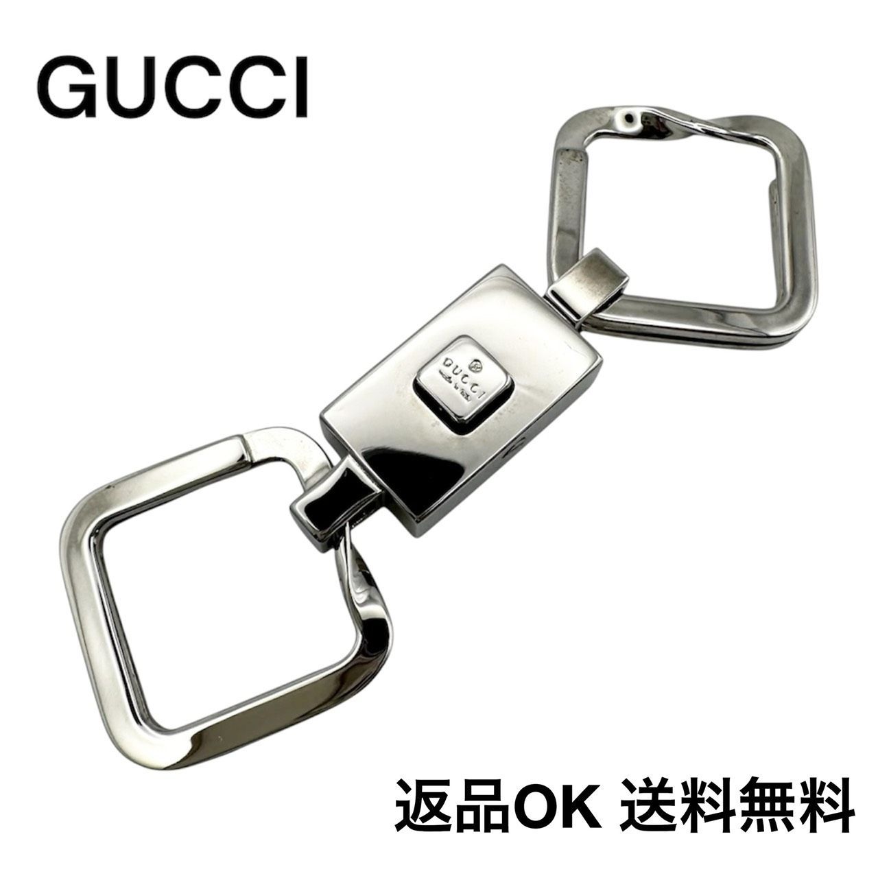 返品OK】GUCCI グッチ キーリング ジャッキー シルバー チャーム