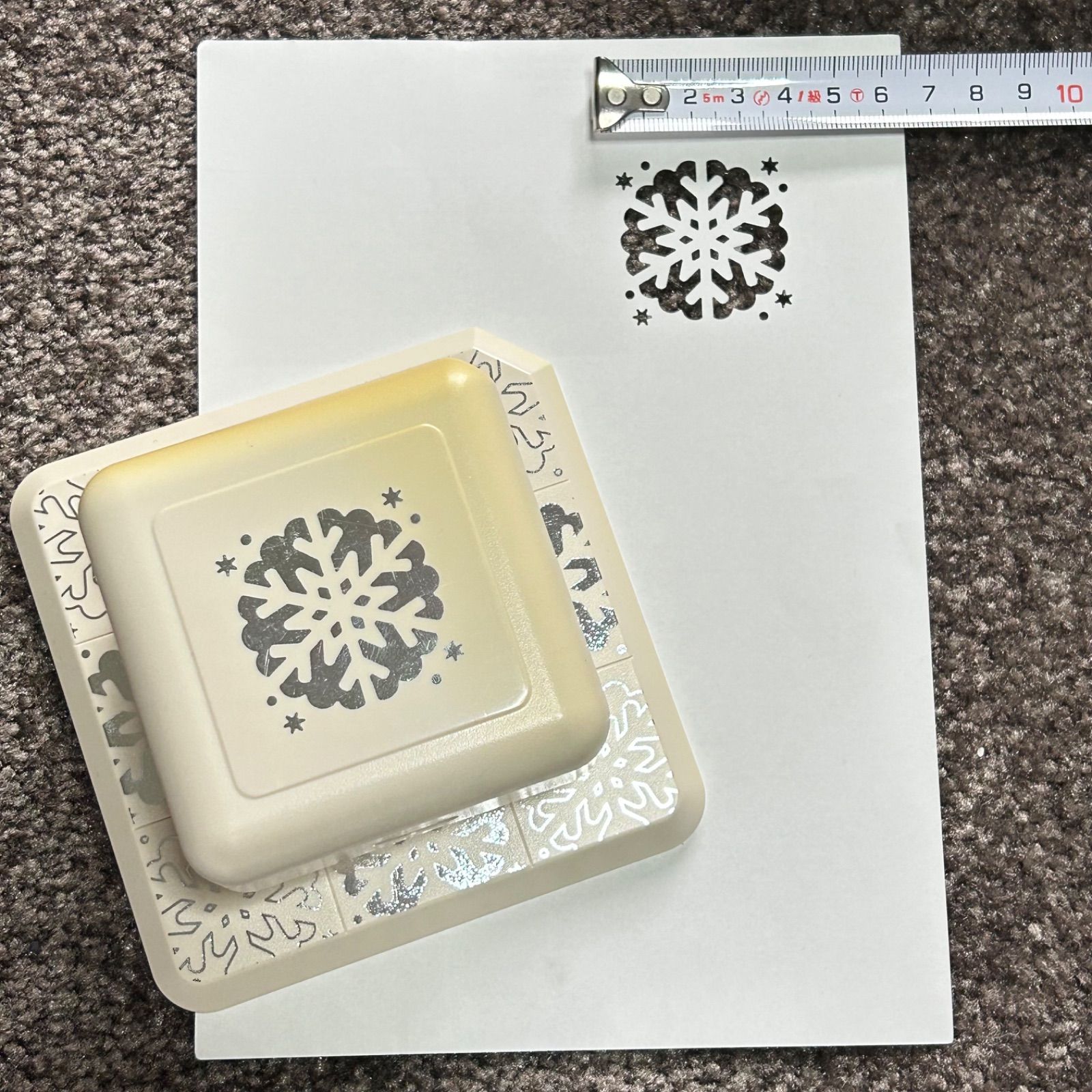 クラフトパンチ　スノーフレーク　マーサスチュワート Martha Stewart マーサスチュワート ディープエッジパンチ 正方形