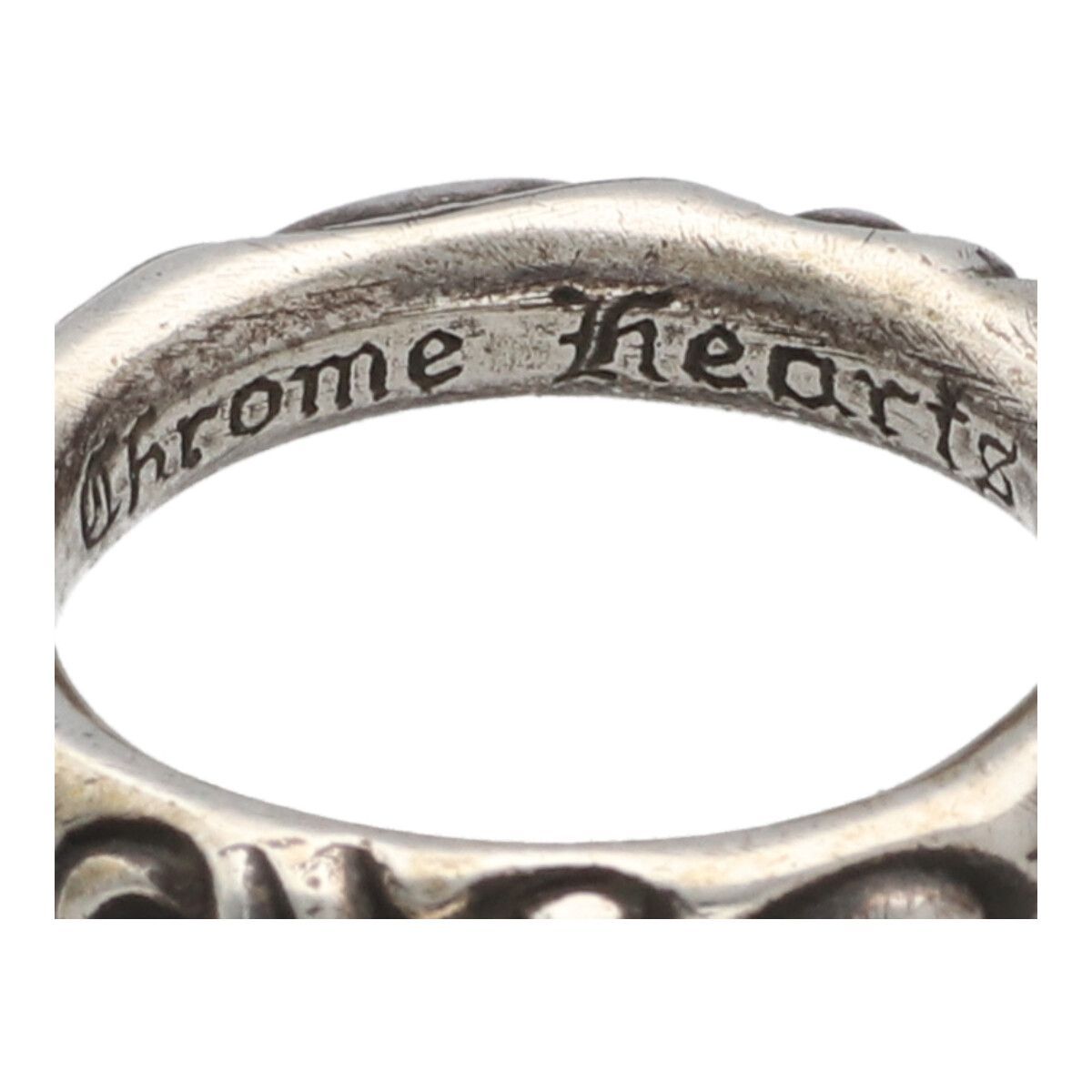 中古】 CHROME HEARTS クロムハーツ スクロールバンド リング 21号