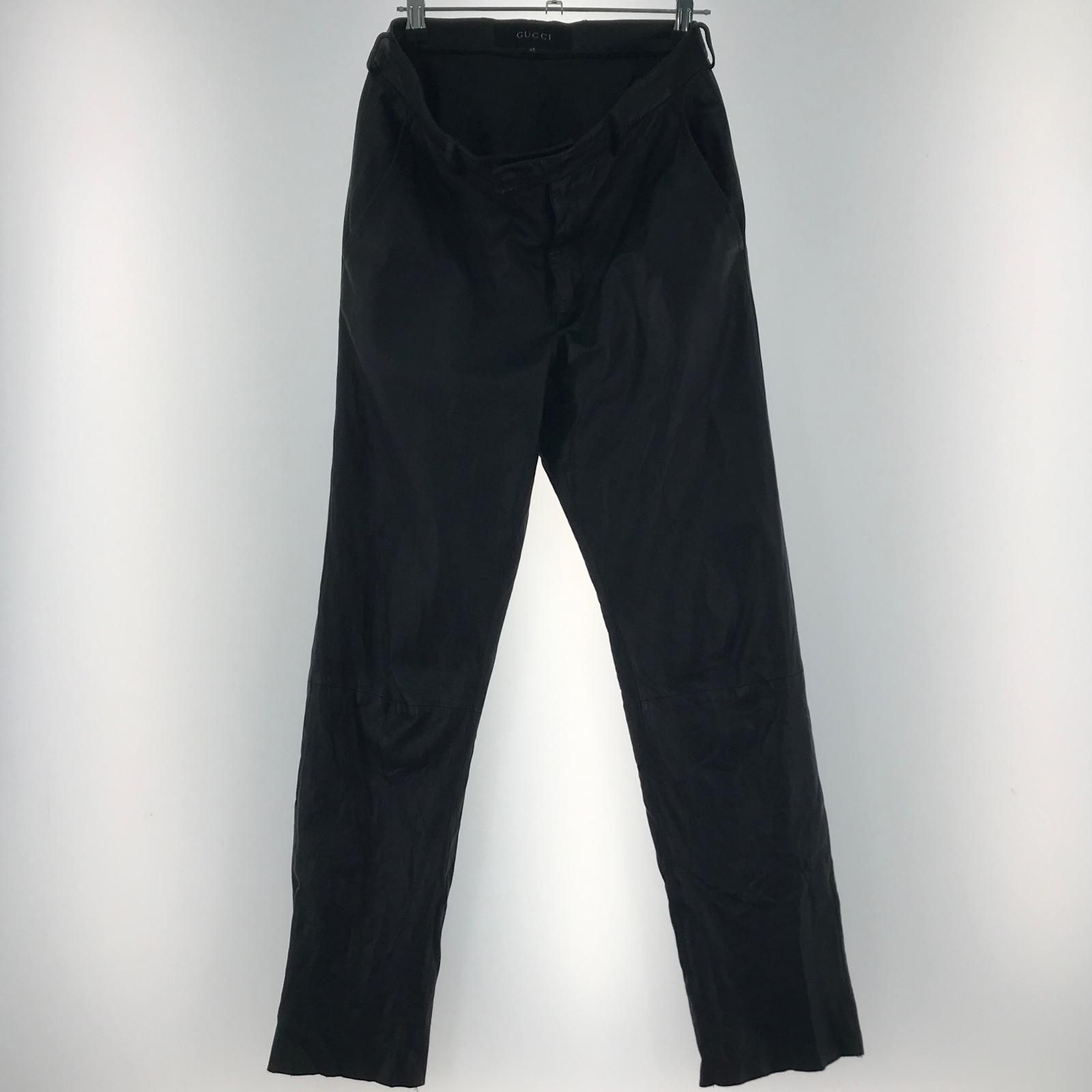 GUCCI グッチ パンツ GUCCI ブラック SIZE 46 牛革 339-0150-7516 ブラック