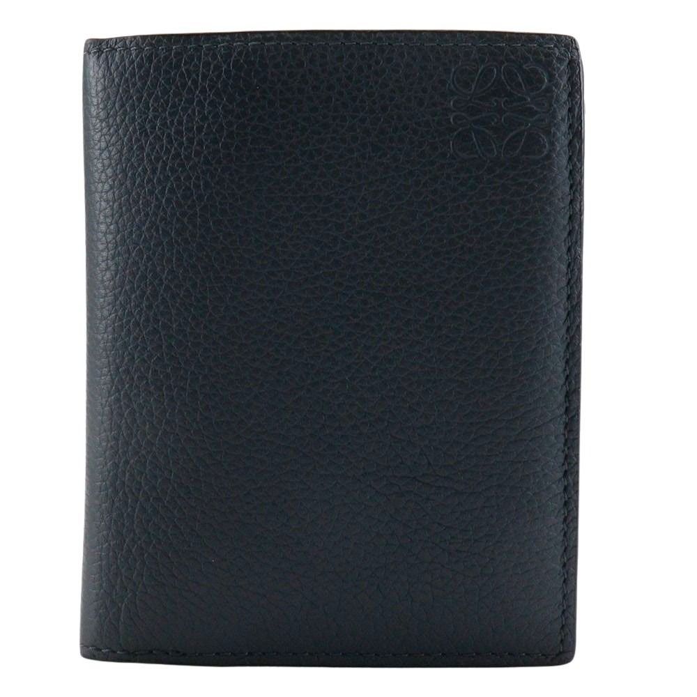 LOEWE ロエベ スリムコンパクトウォレット C660W73X02 カーフ グレー メンズ 二つ折り財布