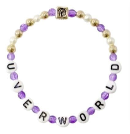 UVERworld ウーバーワールド ウーバー LIVE at TOKYO DOME 東京ドーム 2025 グッズ ブレスレット ビーズブレスレットA ロゴ パープル