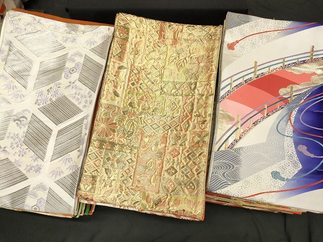 平和屋本店□袋帯 西陣 まとめて100点 鳳凰 向かい鴛鴦 孔雀羽 蝶 風景