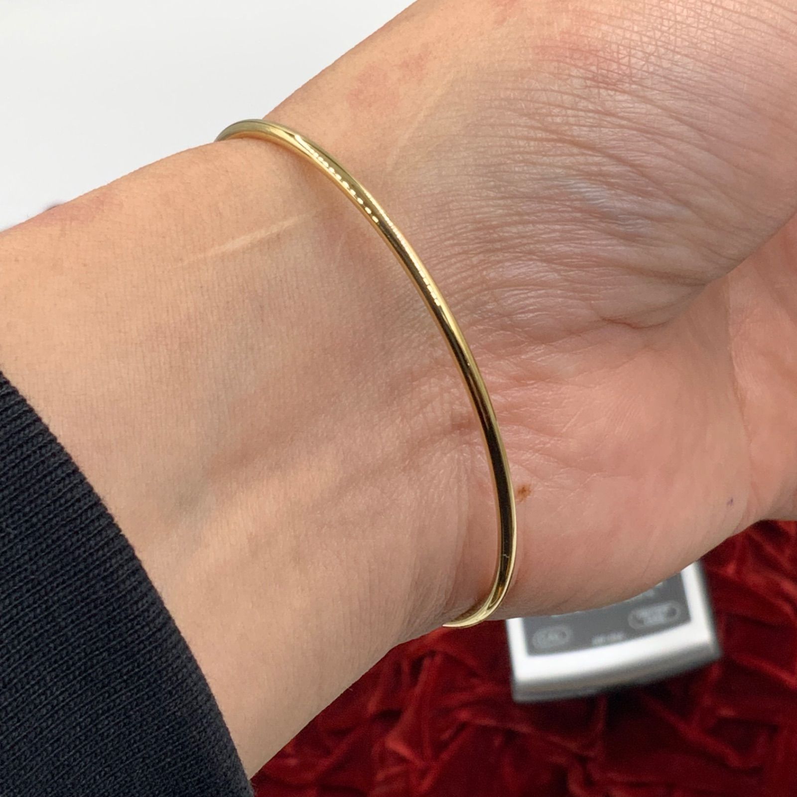 ハワジュ 極厚 ディープカット プルメリア&スクロール SVバングル ハワジュ 極厚 ディープカット プルメリア&スクロール SVバングル