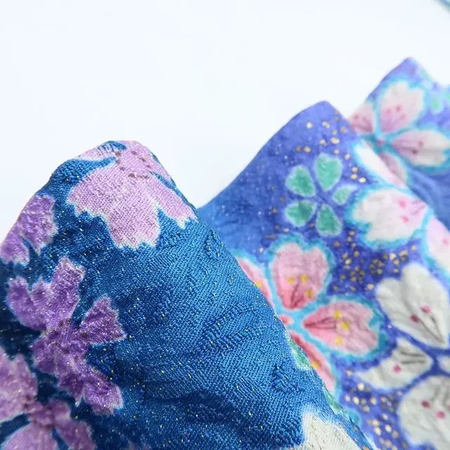 百華 Y 3627 正絹 金通し 絞り 手縫い 桜 成人式 トールサイズ 振袖