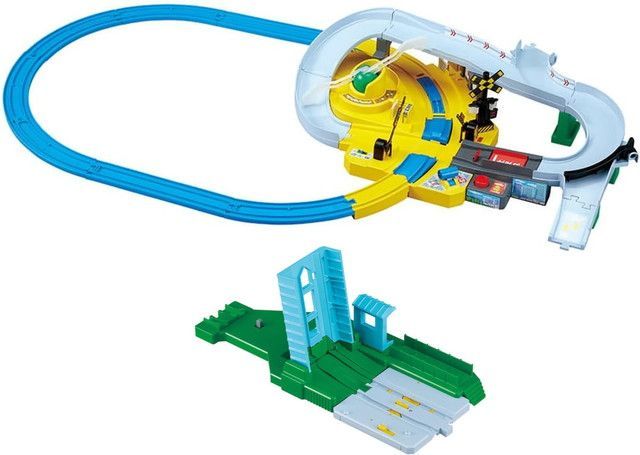 新品 【2点セット】プラレール トミカと遊ぼう! ぐるっとカンカン踏切