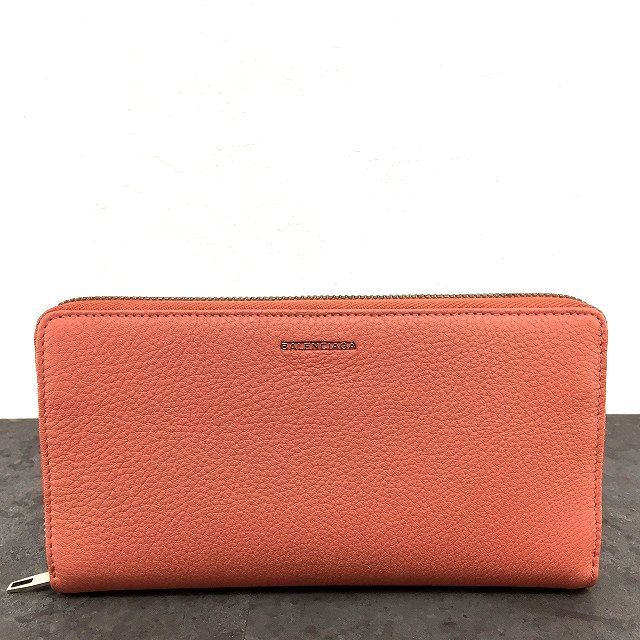 525 み ジップウォレット 392124 ピンク レザー き