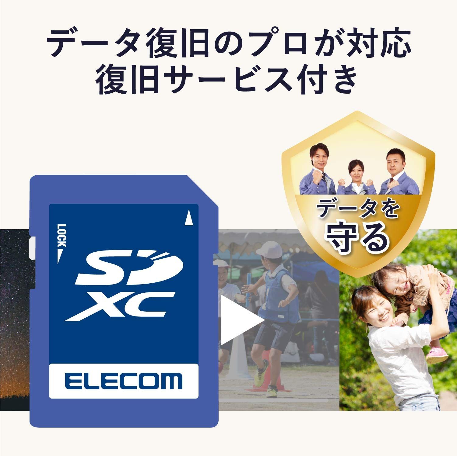 エレコム SDXCカード データ復旧サービス付 ビデオスピードクラス対応 UHS-I U3 80MB s 256GB MF-FS256GU13V3R 256GB
