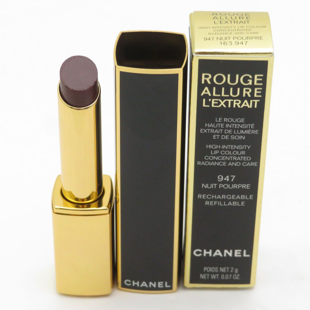 CHANEL シャネル ルージュ アリュール レクストレ ホリデー 口紅 947 ニュイ プールプル BM11439O