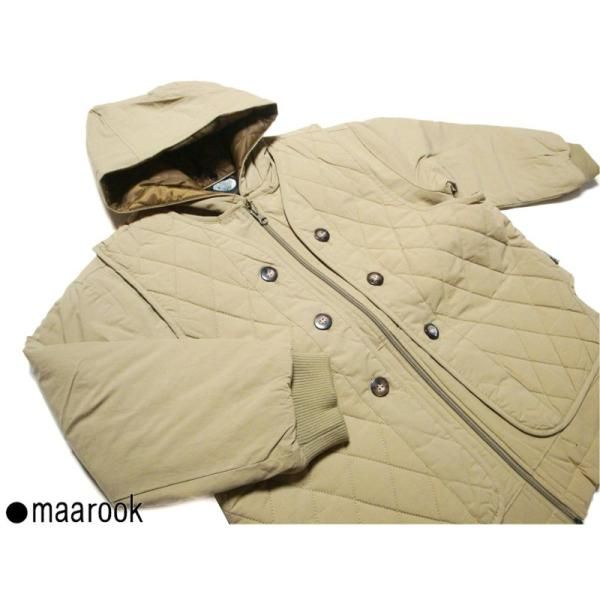 マルーク maarook ジャケット ベスト リバーシブル フード取り外し可 ダイヤキルト 140 cm