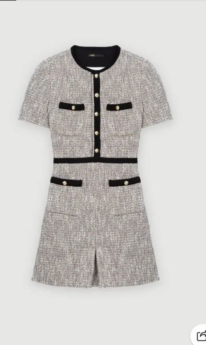 マージュ ツイード ミニ ONE PIECE 半袖 スーツ Look 36 55