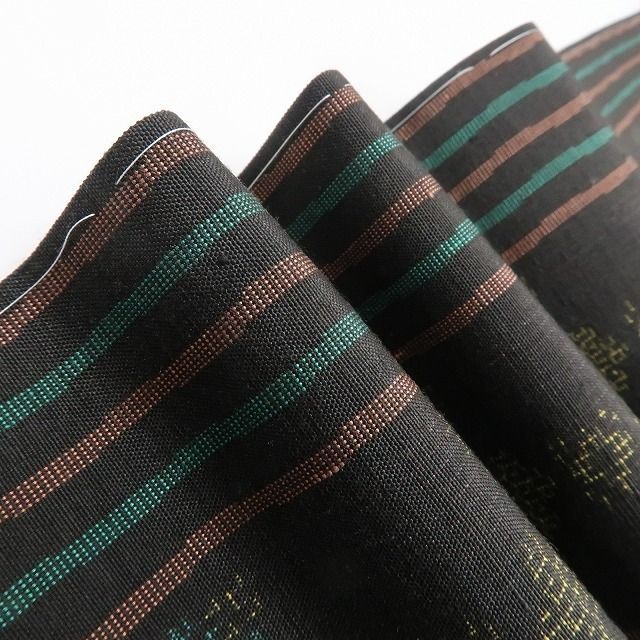 ❁tomihisa❁ 奥順謹製 やまと扱い はたおり娘 着物 機を織る歴史を綴る紬の伝説 正絹 証紙付 仕付け糸付 トールサイズ 結城紬 5361