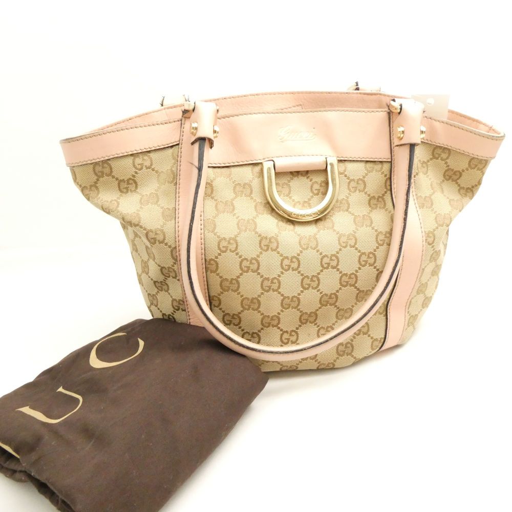 GUCCI グッチ 211983 GGキャンバス ハンドバッグ レザー トート GGキャンバス かばん カバン 鞄 AU3620
