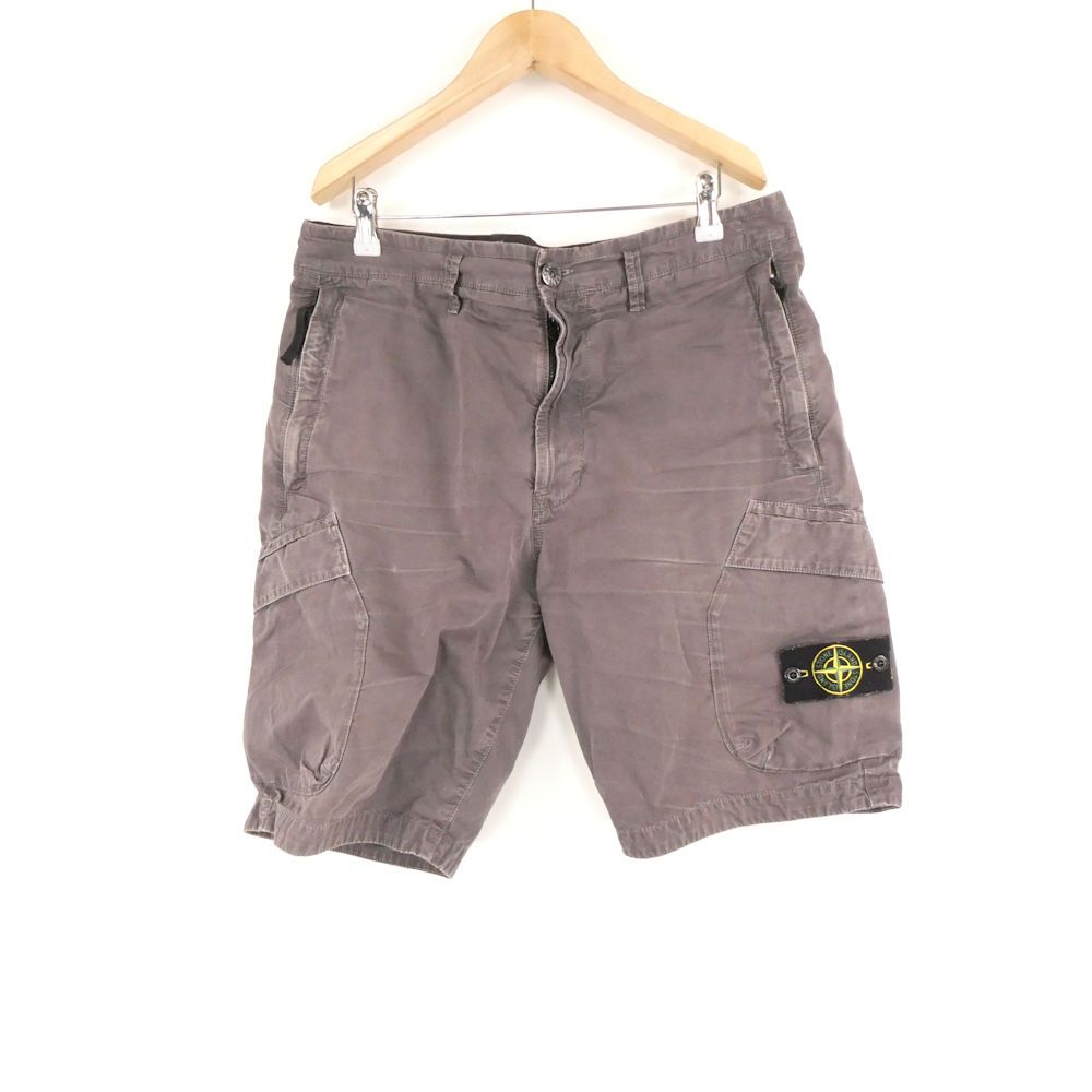 STONE ISLAND ストーンアイランド 7015L08WA ショートパンツ W31 コットン カーゴショーツ 無地 ハーフ TYPE RE メンズ AU3630A46