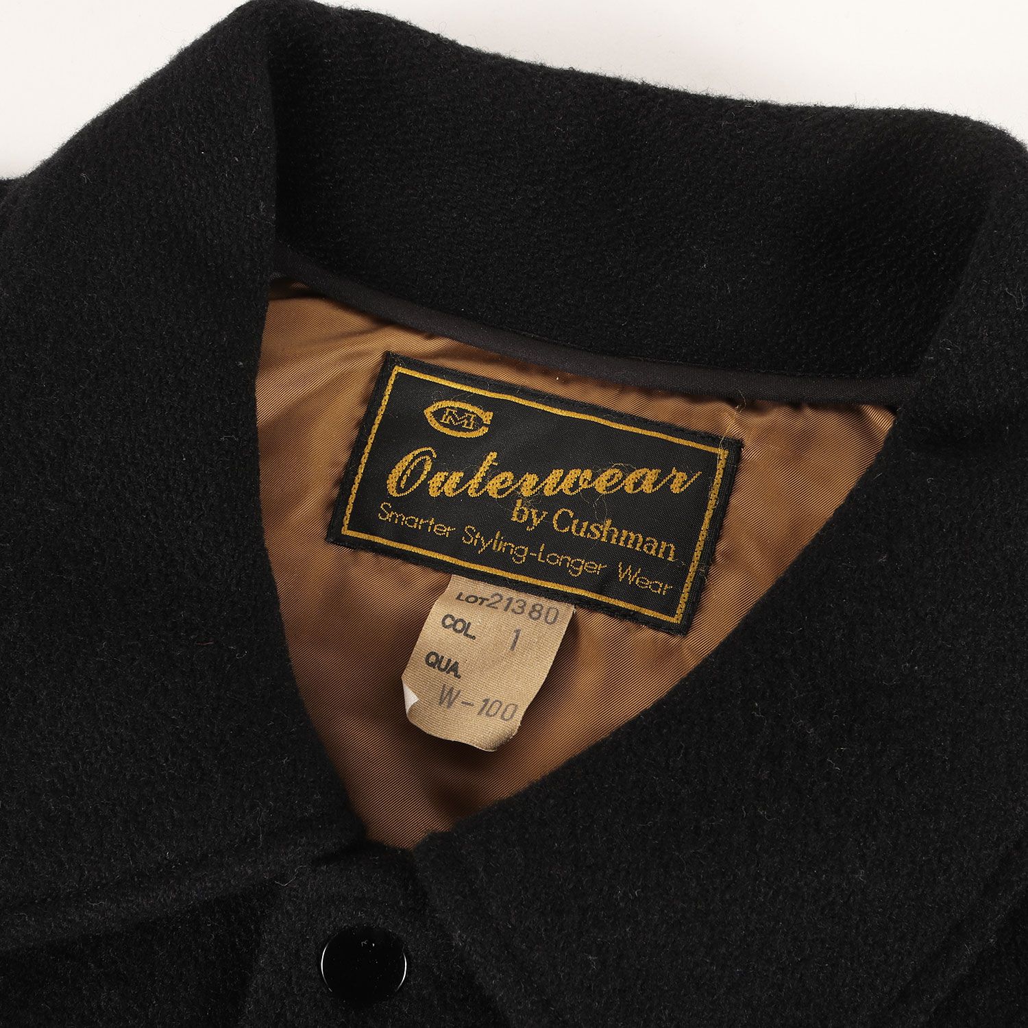 Cushman クッシュマン ジャケット ブラック 黒 サイズ:L | ワッペン