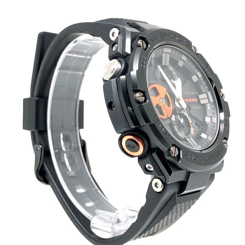 G SHOCK ジーショック GST B 100 1 A 4 STEEL タフソーラー Bluetooth ブラック オレンジ クロノグラフ 2020年 発売