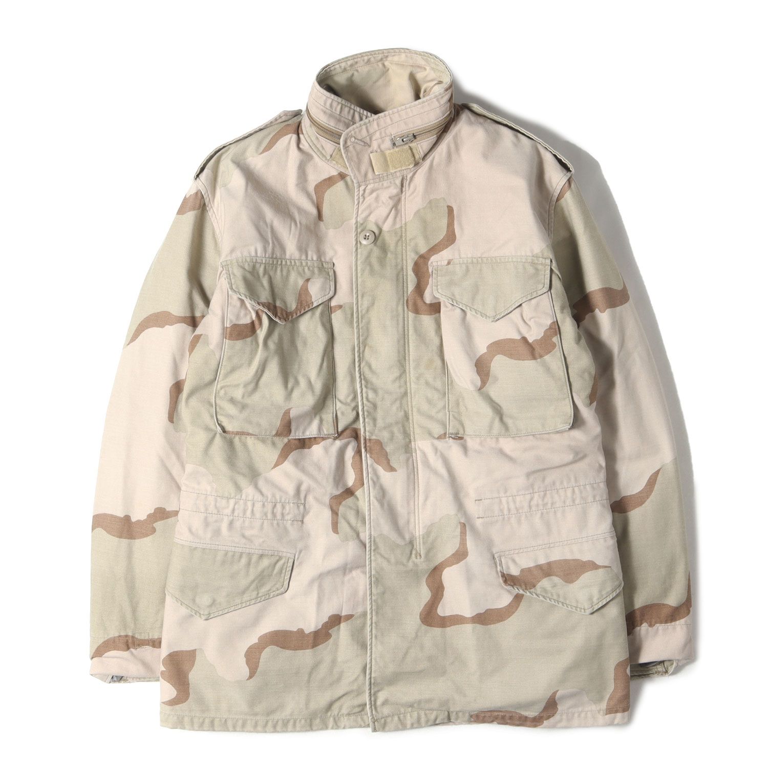 Vintage Military Item ヴィンテージミリタリー 80 s 米軍実物 U.S.ARMY ライナー付き 3 Cデザートカモ M-65 フィールドジャケット 迷彩 サイズ SMAL-REGULAR S-R メンズ