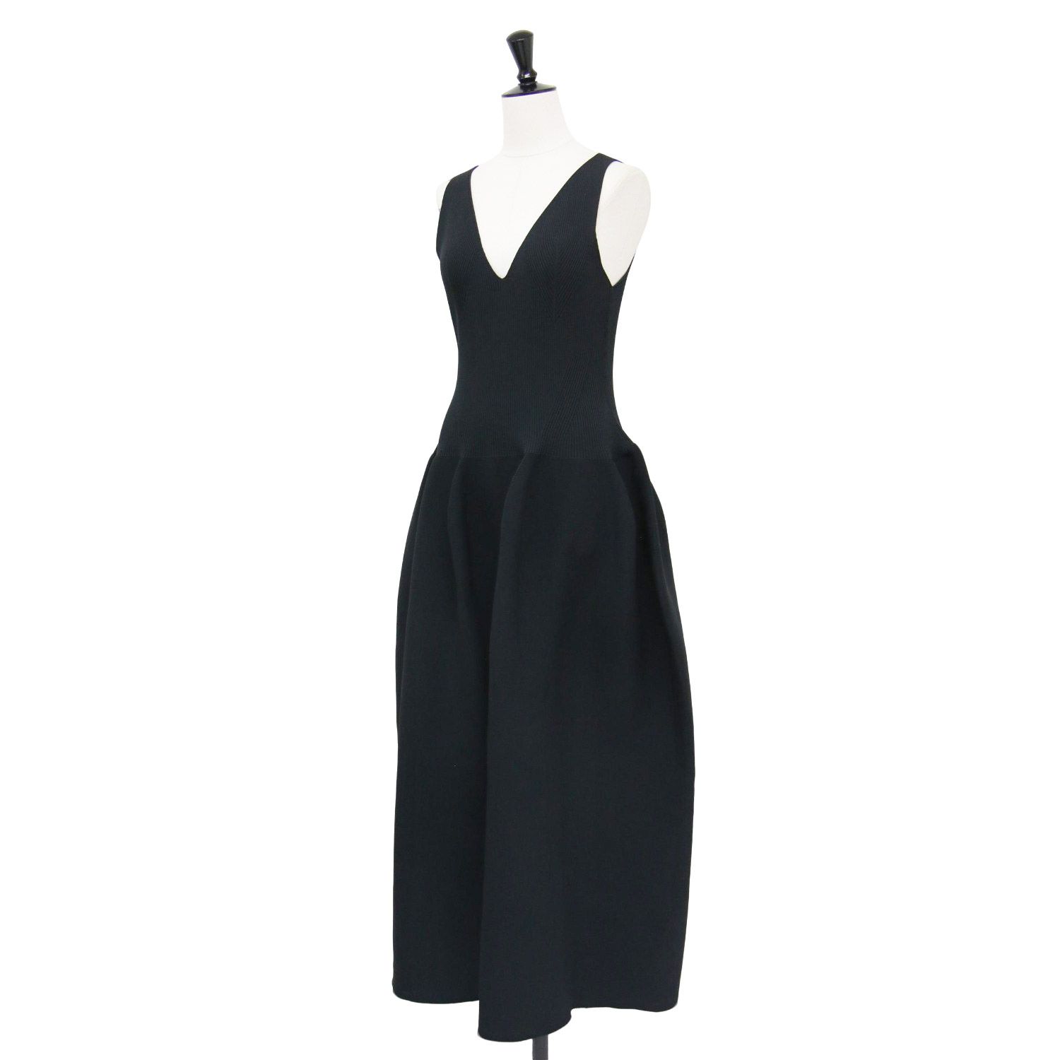  CFCL シーエフシーエル ドレス ブラック 黒 サイズ 3 M 25秋冬 ポッタリー Vネック スリーブレス POTTERY V NECK SLEEVELESS DRESS ニット ワンピース レディース その他 ワンピース