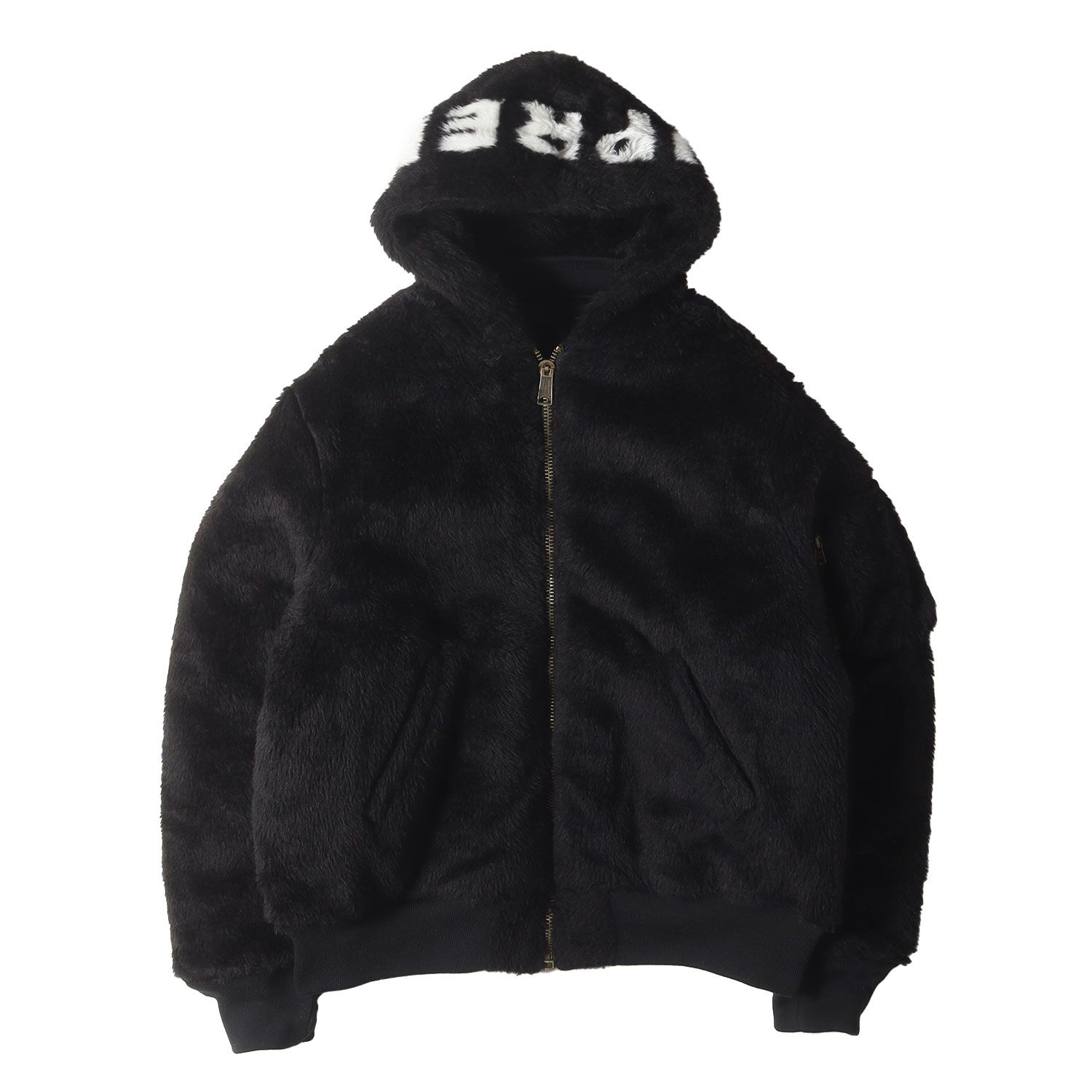 Supreme シュプリーム ジャケット ブラック 黒 サイズ L 22AW フェイクファー リバーシブル MA-1 フライトジャケット Faux Fur Reversible MA-1 アウター ブルゾン 上着 メンズ