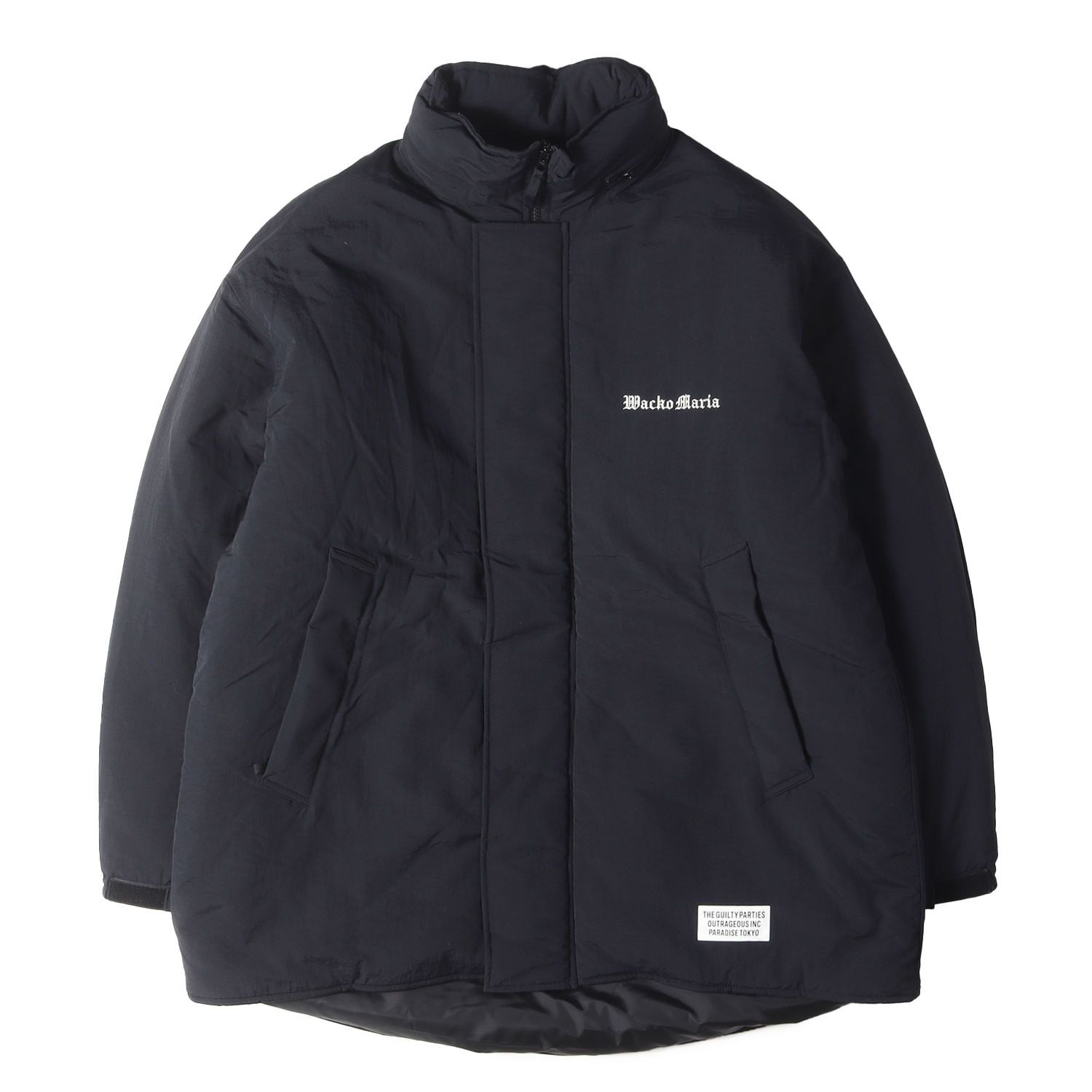 WACKO MARIA ワコマリア ジャケット ブラック 黒 サイズ XL 23 AW プリマロフト モンスターパーカー MONSTER PARKA アウター ブルゾン 上着 メンズ