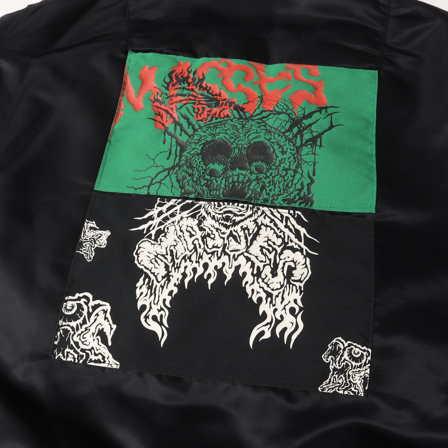 MASSES マシス ブラック 黒 サイズ M 21AW パッチデザイン MA-1 フライトジャケット アウター ブルゾン ジャンパー 上着 ミリタリー メンズ WWW_MERCADOAVALIA_COM_BR