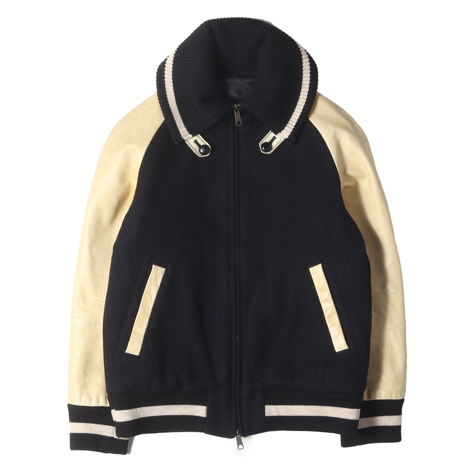 美品】NUMBER (N)INE ナンバーナイン スタジャン ブラック 黒 サイズ:2