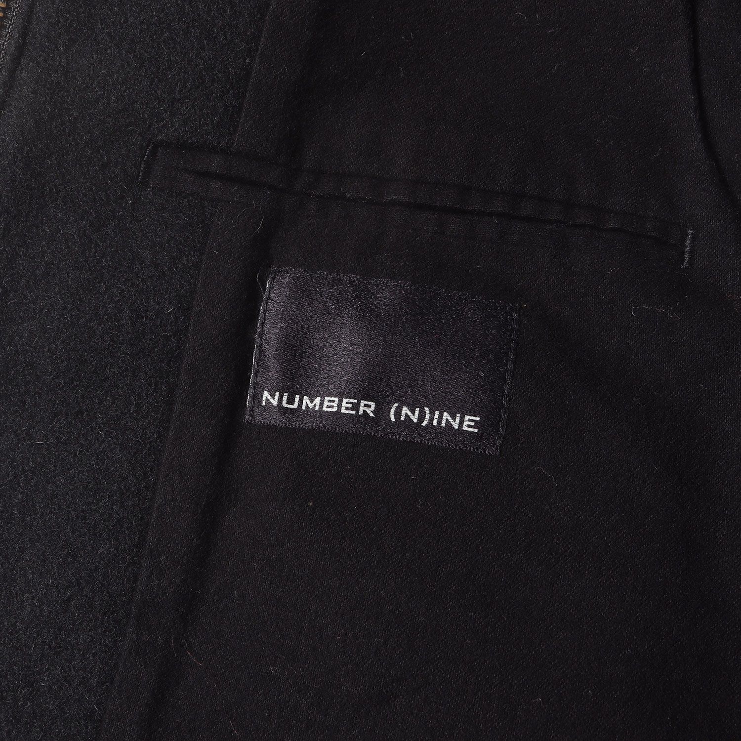 NUMBER (N)INE ナンバーナイン 袖レザー メルトン スタジャン 復刻