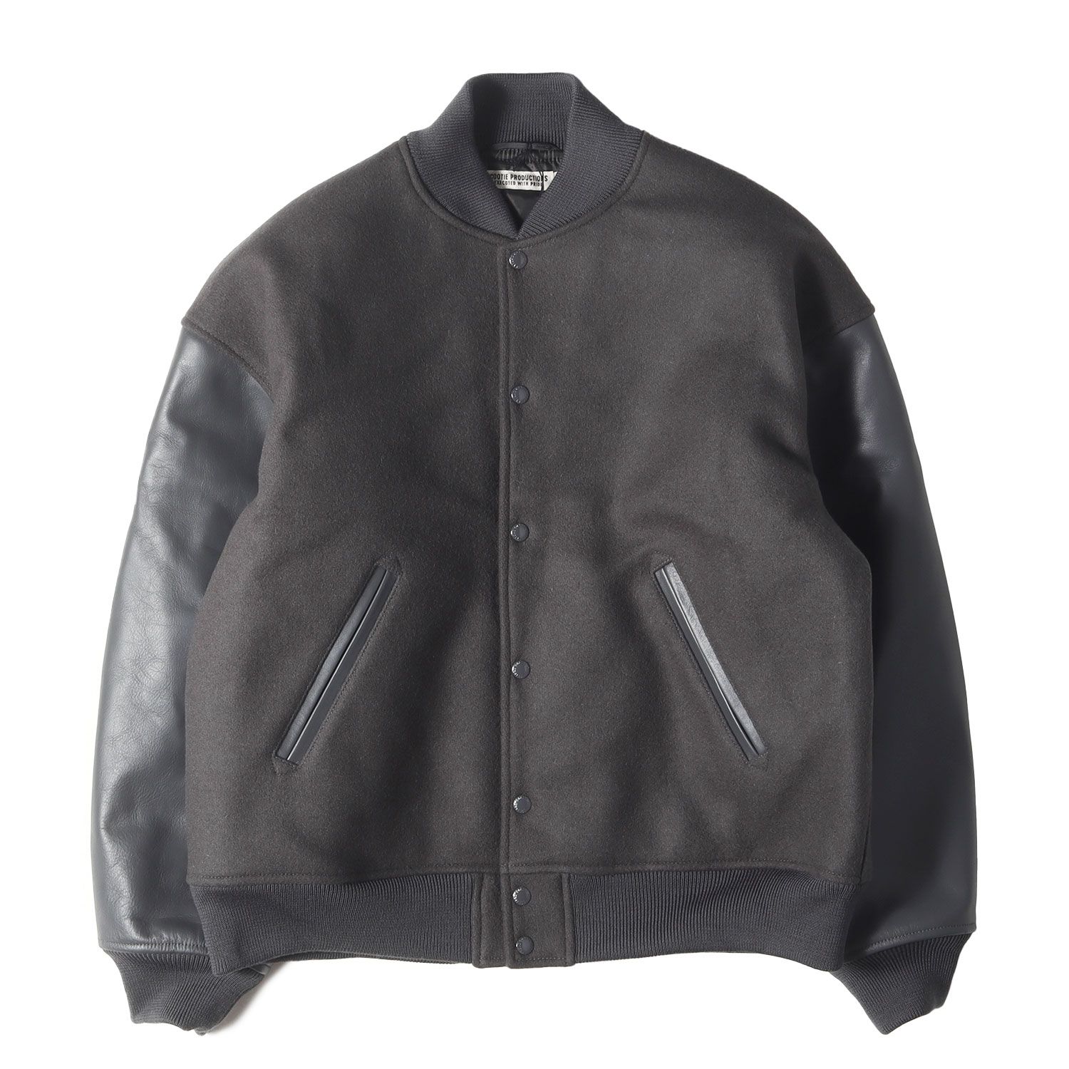 専用出品　Cootie スタジャン ウール 袖革 L COOTIE クーティー 袖レザー スタジャン 13AW 1st. Place Jacket 刺繍