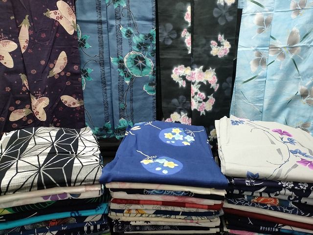 浴衣 まとめて 45点 蝶 花柄 朝顔 成り物 こむさでもーど 綿紅梅 しじら織 など 着用 多数 あり ppp 3076