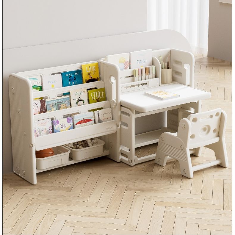 絵本棚 折りたたみデスク チェア セット 多機能 絵本ラック おもちゃ