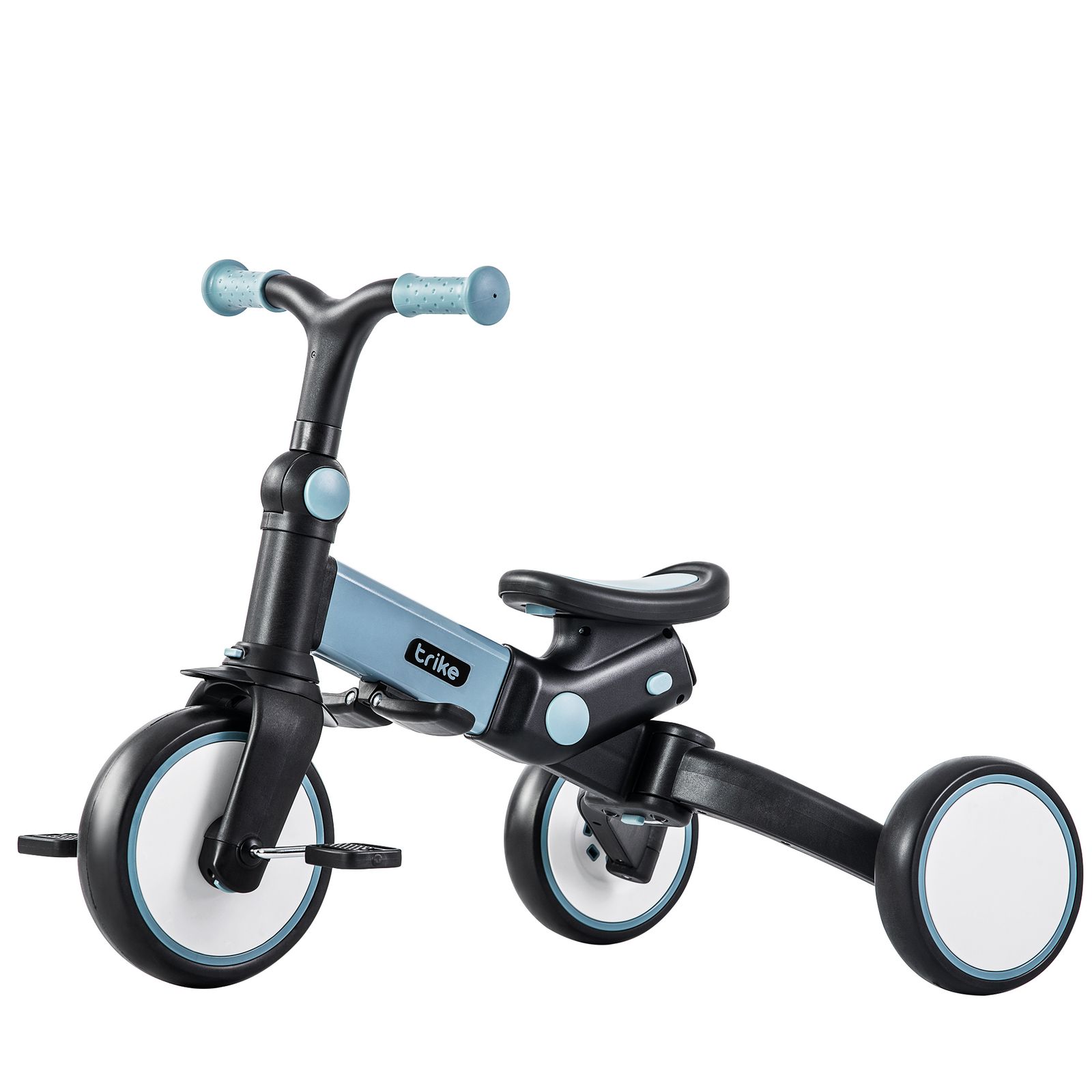 子供用三輪車折りたかじとりおしゃれ座面回転自転車 乗用玩具 キッズバイク プ 子供用三輪車 折りたたみ 手押し かじとり 7in1 7WAY 1歳 2歳 3歳